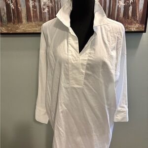 Isaac Mizrahi White Tunic Top